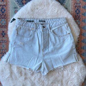 Wild Fable denim short super high rise cutoff jean shorts distressed size 4